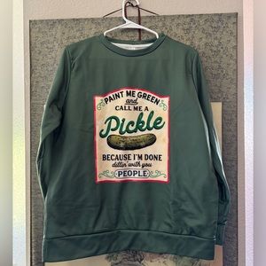 Long sleeve pickle shirt. XL